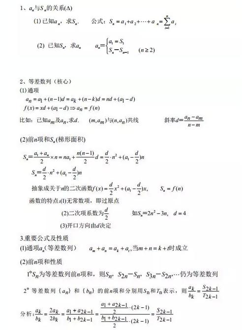 MBA聯考數學公式匯總